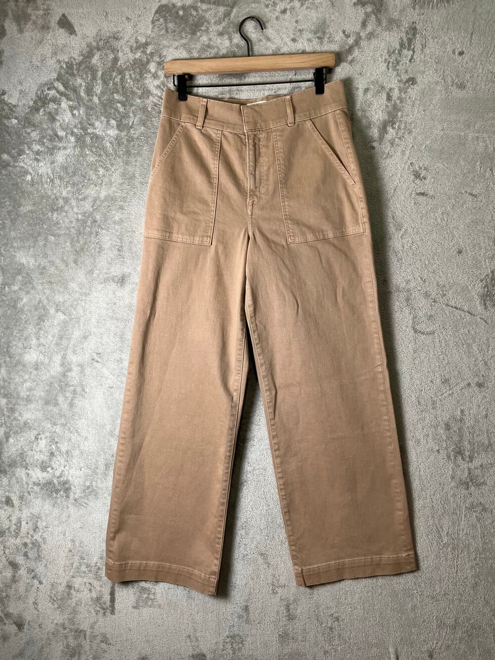 Boden Wide Leg Cargo Pants High Rise Patch Pocket Workwear Minimalist Casual 8